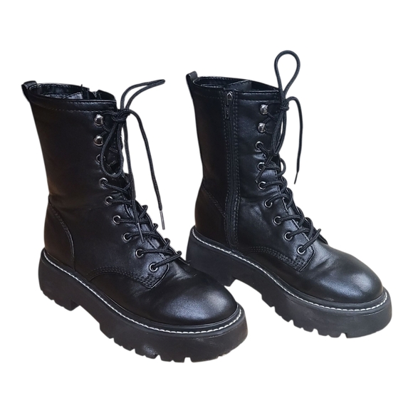 Wild Fable Black Moto Chunky Boots - Picture 2 of 8